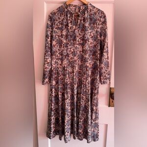 70s Vintage Floral D’Allaird’s dress S/M